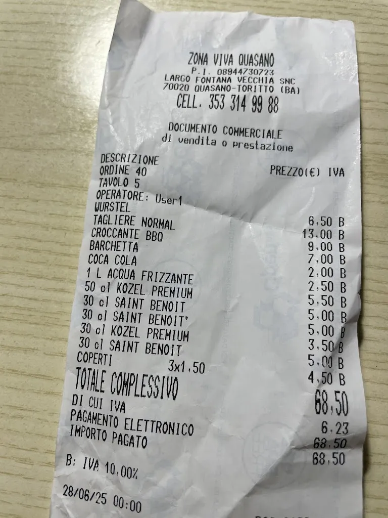 vincenzo forino_Zona Viva_Quasano_review