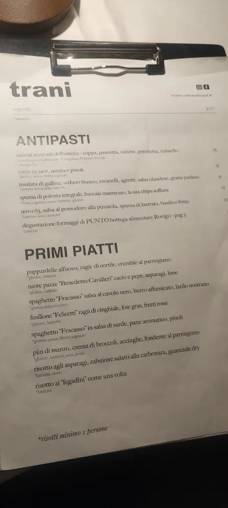 Menu_Trani - Osteria - Cocktail Bar_Provincia di Rovigo_image_2