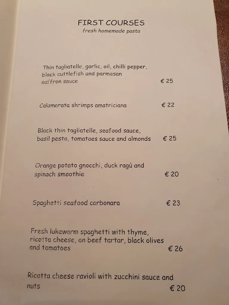 Menu_Impronta Restaurant Venice_Provincia di Venezia_image_1