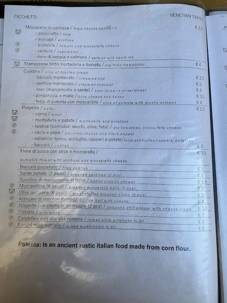 Menu_Bacaro Quebrado_Provincia di Venezia_immagine_2