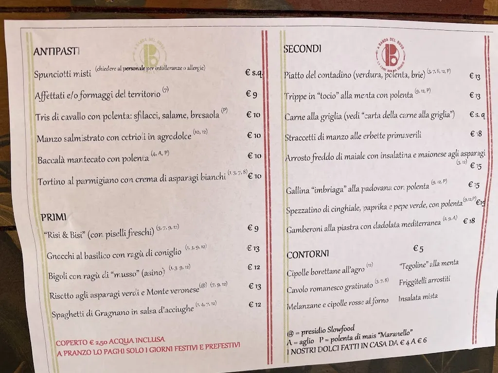 Menu_A Banda Del Buso_Provincia di Padova_image_2