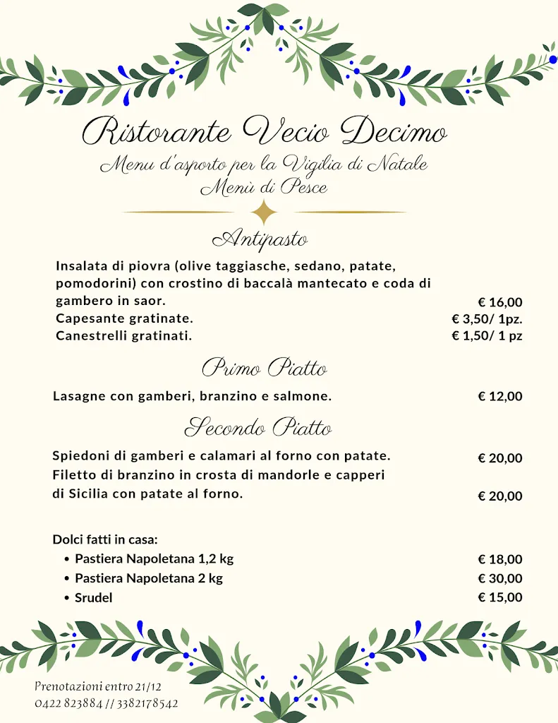 Menu_Ristorante Pizzeria Vecio Decimo_Quarto d'Altino_image_1