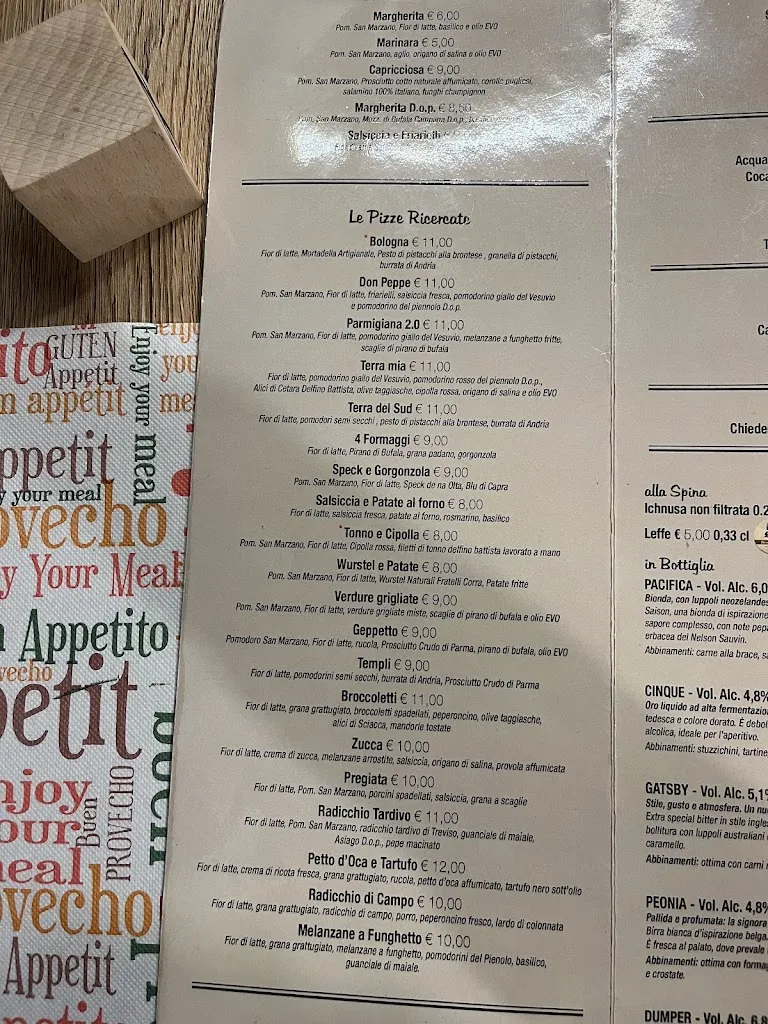 Menu_Pizzeria Uanema_Quinto Vicentino_image_2