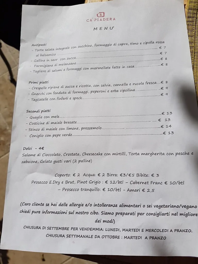 Menu_Azienda Agricola Ca 'Piadera_Revine_immagine_2