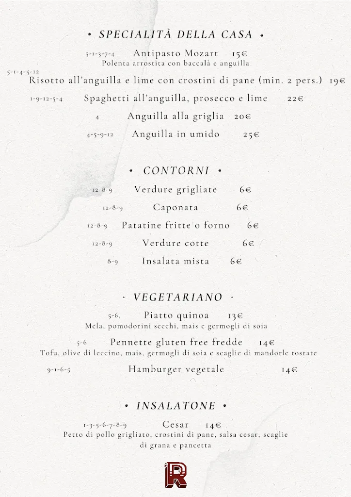 Menu_Antica Osteria Righetto_Quinto di Treviso_image_1