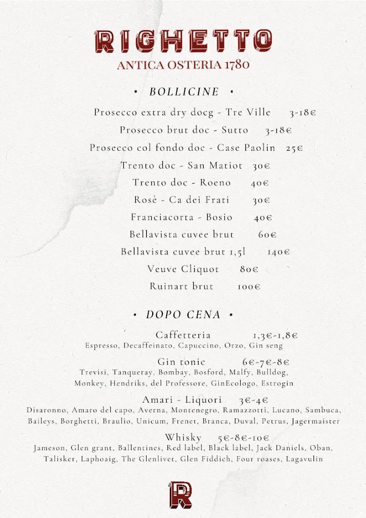 Menu_Antica Osteria Righetto_Quinto di Treviso_image_2