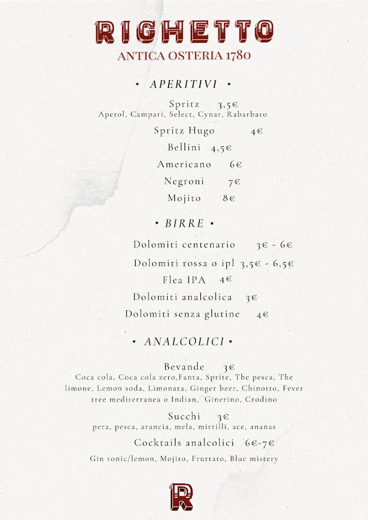 Menu_Antica Osteria Righetto_Quinto di Treviso_image_4