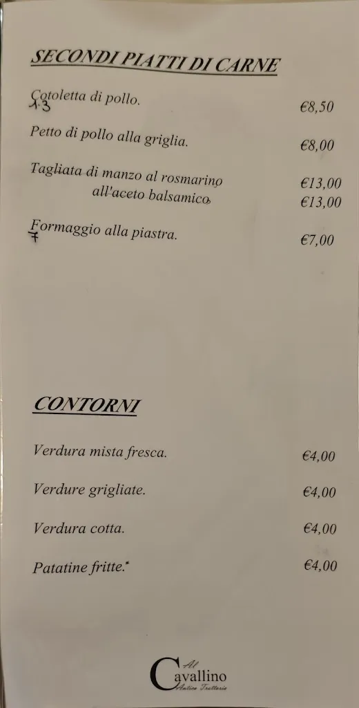 Menu_Trattoria al Cavallino Snc di Busolin Vito & C._Quinto di Treviso_image_1