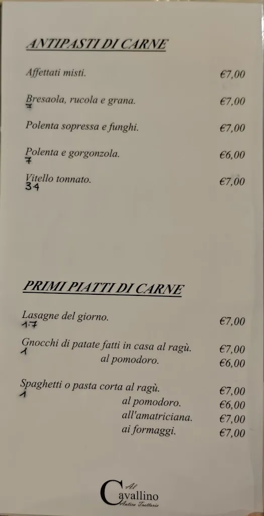 Menu_Trattoria al Cavallino Snc di Busolin Vito & C._Quinto di Treviso_image_2