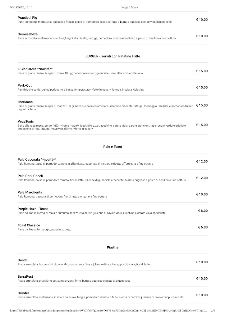 Menu_OutSider Pub_Quinto di Treviso_immagine_4