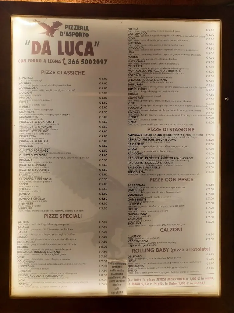 Menu_Pizzeria d'asporto Da Luca Quinto di Treviso_Quinto di Treviso_image_3