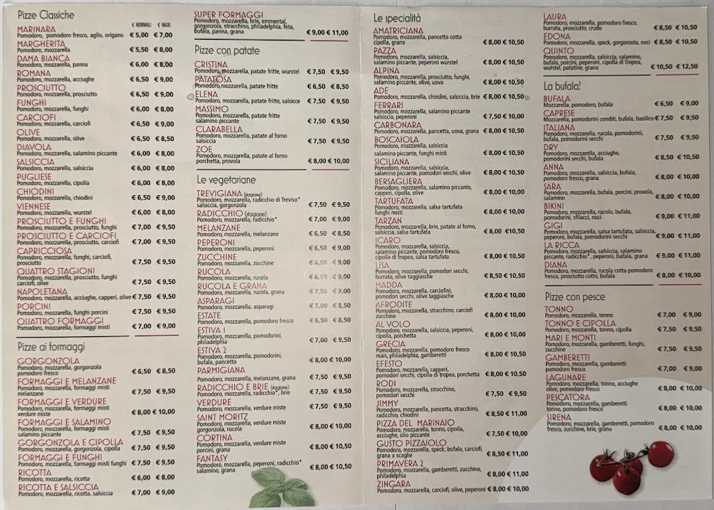 Menu_Pizzeria La Bufala_Quinto di Treviso_image_2