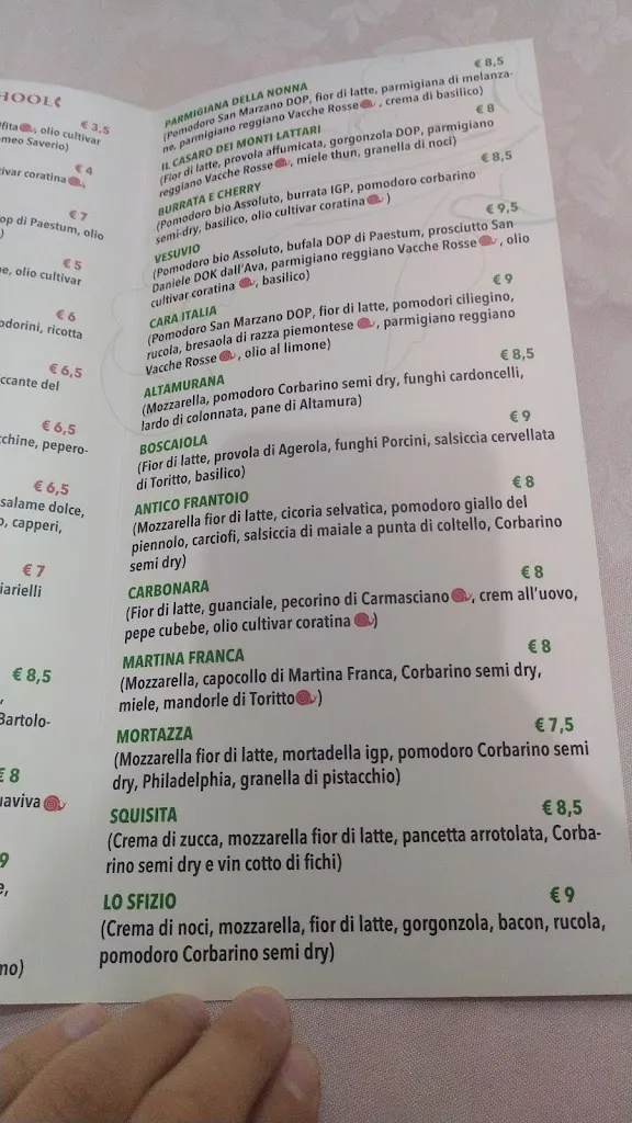 Menu_Antico Frantoio del Barone_Quasano_image_1
