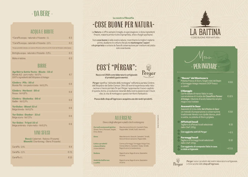 Menu_La Baitina di Roana_Roana_image_1