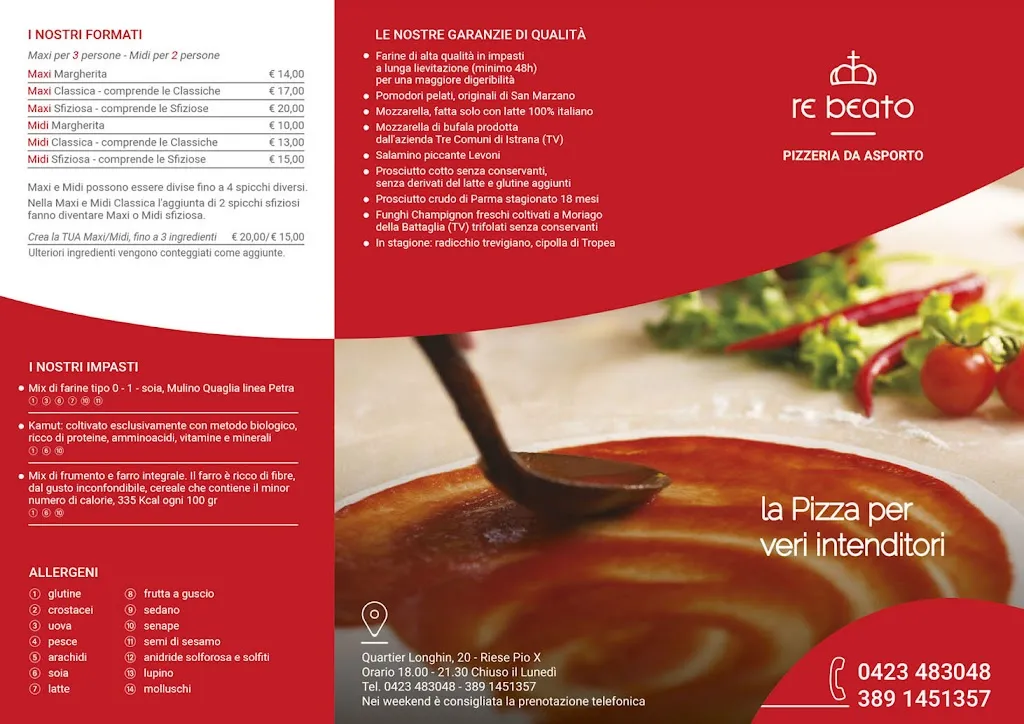 Menu_Re Beato Pizzeria Da Asporto Di Volpato Devis_Riese Pio X_image_2