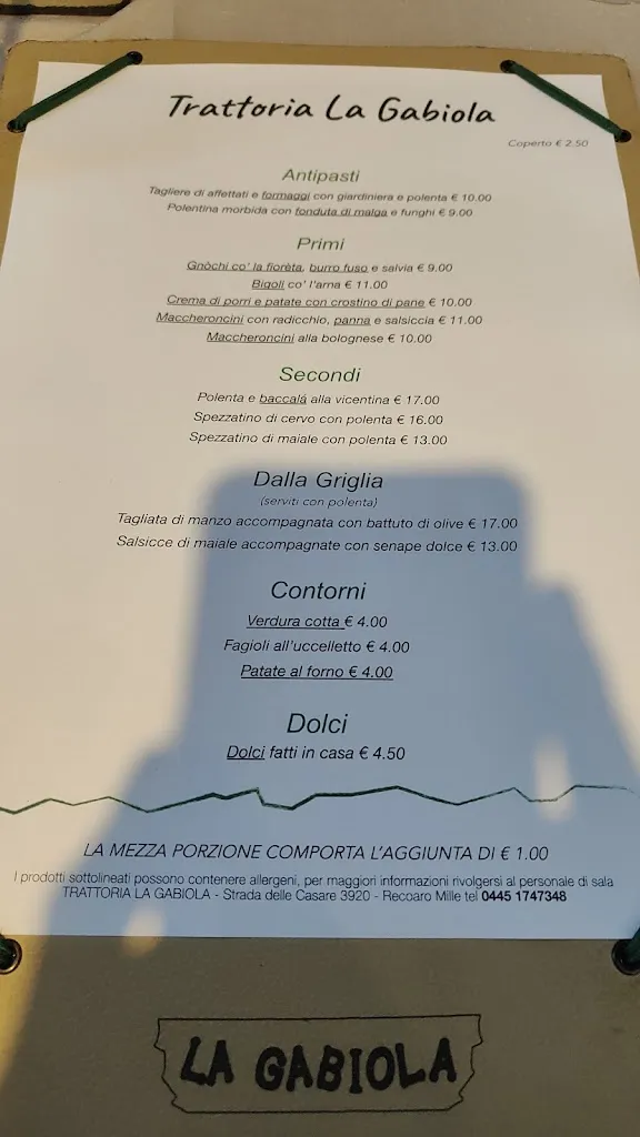 Menu_Ristorante Trattoria La Gabiola_Recoaro Terme_image_4