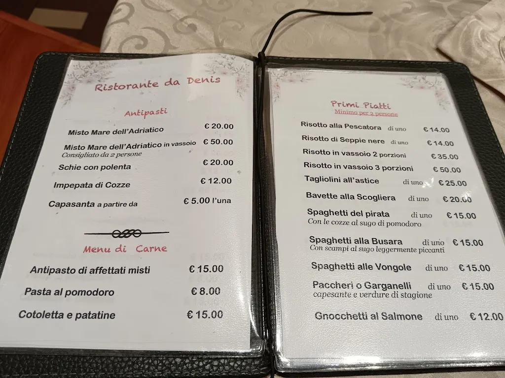 Menu_Ristorante Da Denis_Sambruson_image_1