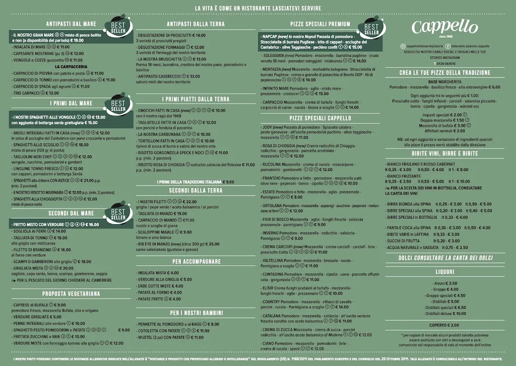 Menu_Cappello - Ristorante Pizzeria_Rosolina_immagine_1