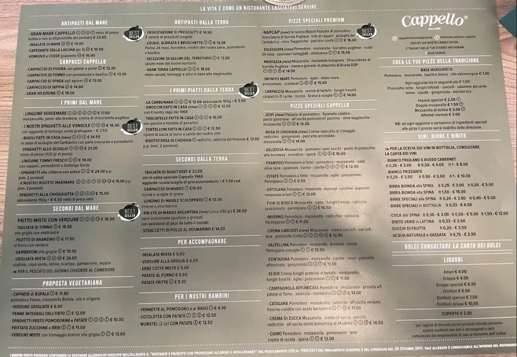 Menu_Cappello - Ristorante Pizzeria_Rosolina_immagine_2