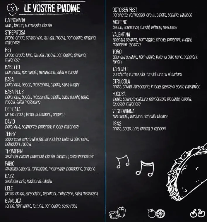 Menu_PIADINERIA da ROMEO in ROMEA_Rosolina_image_1