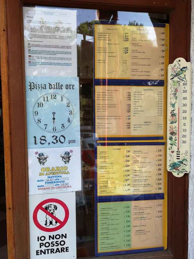 Menu_Bar Pizzeria Ristorante 