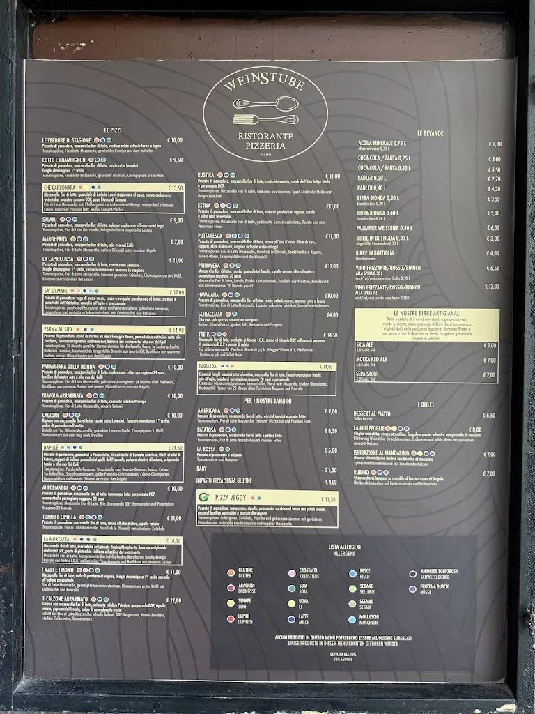 Menu_Ristorante pizzeria weinstube_Rosolina_immagine_2