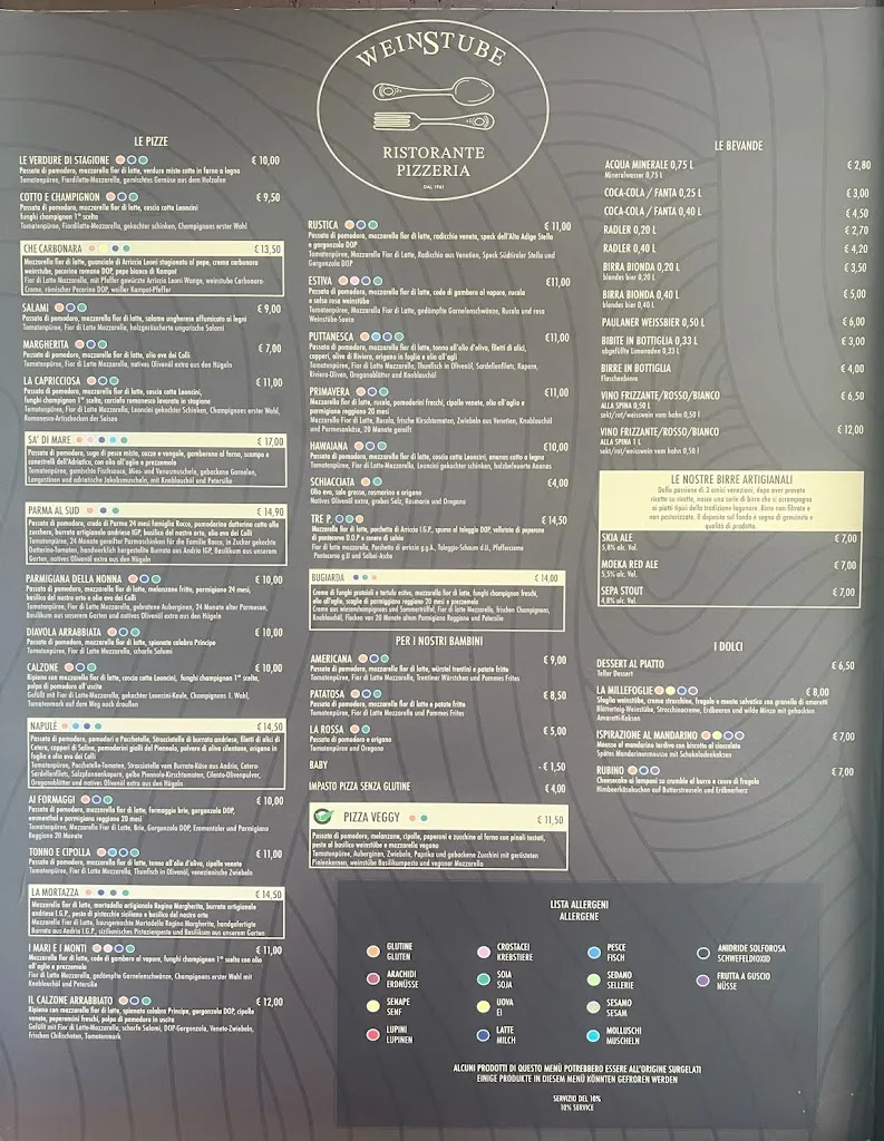 Menu_Ristorante pizzeria weinstube_Rosolina_immagine_3