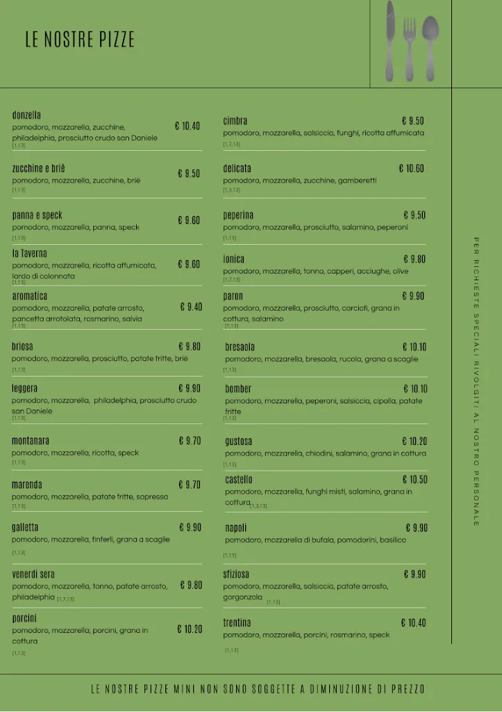 Menu_La Taverna Ristopub Pizzeria_San Giovanni Ilarione_immagine_2