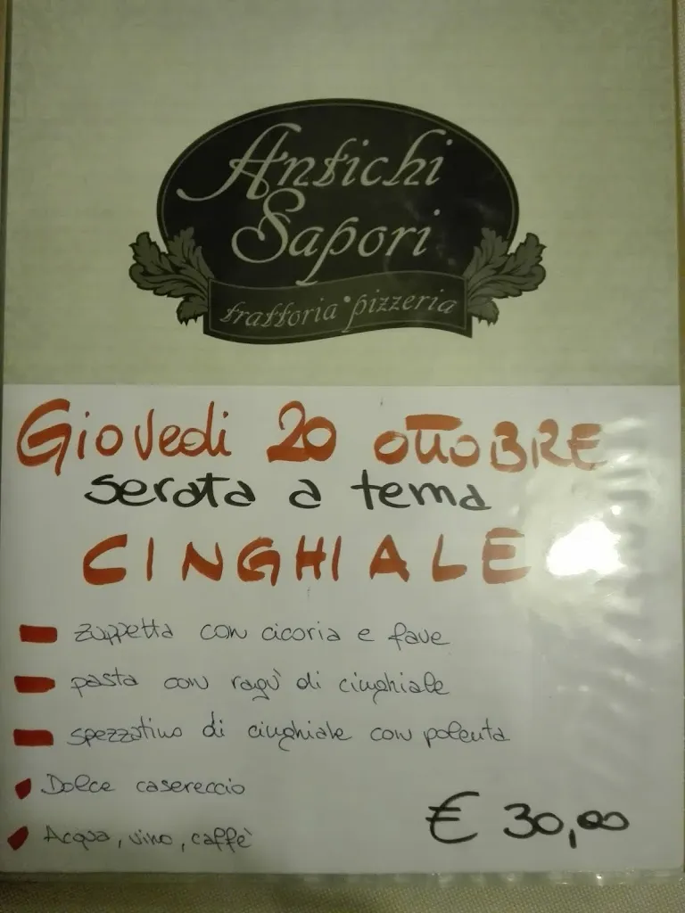Menu_Antichi sapori trattoria pizzeria_San Giorgio in Bosco_image_1