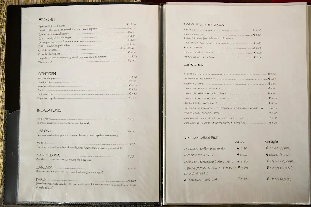 Menu_Ristorante Paviola - Pizzeria Zanzara Club_San Giorgio in Bosco_image_4