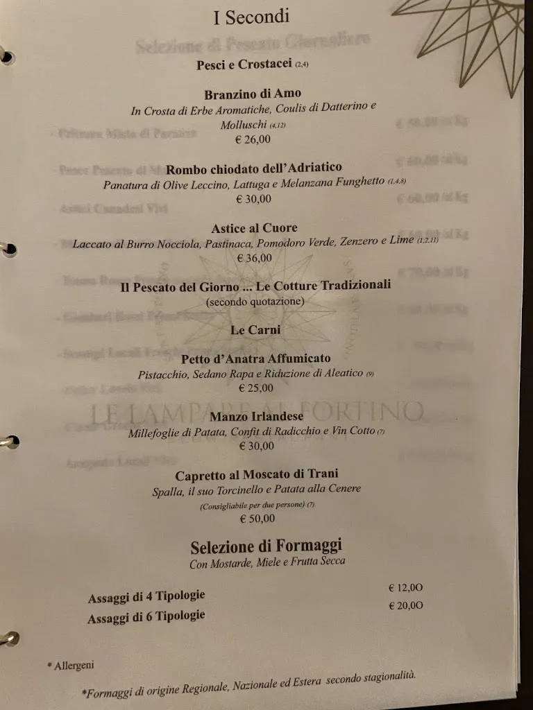Menu_Le Lampare al Fortino_Provincia di Barletta - Andria - Trani_immagine_2