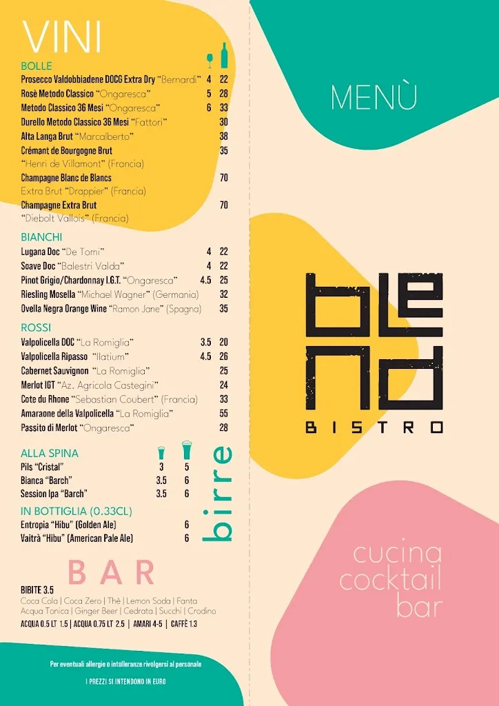 Menu_Blend Bistrò_San Martino Buon Albergo_image_2