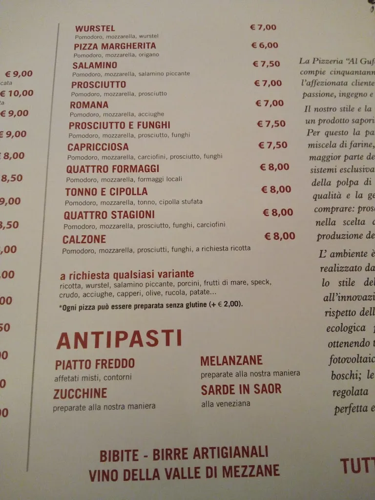 Menu_Pizzeria Al Gufo_San Mauro di Saline_image_3