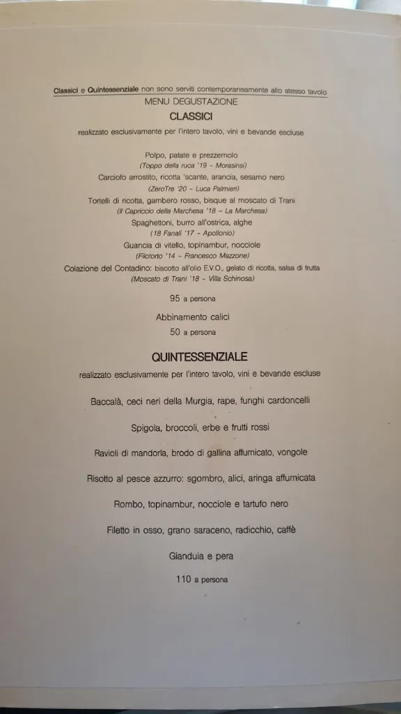 Menu_Quintessenza_Provincia di Barletta - Andria - Trani_image_3