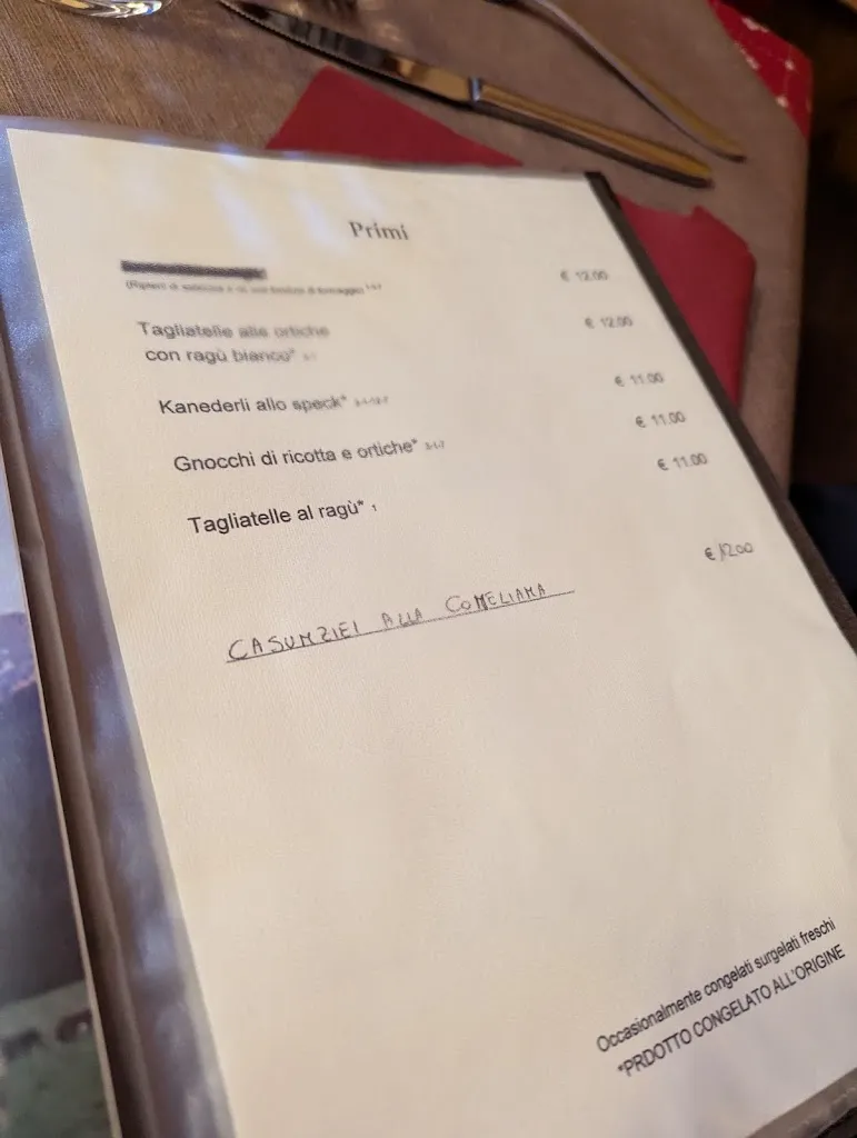 Menu_Pra Della Fratta_San Pietro di Cadore_immagine_1