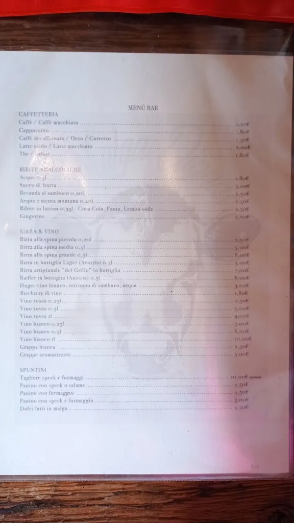 Menu_Agriturismo Malga Dignas_San Pietro di Cadore_image_3