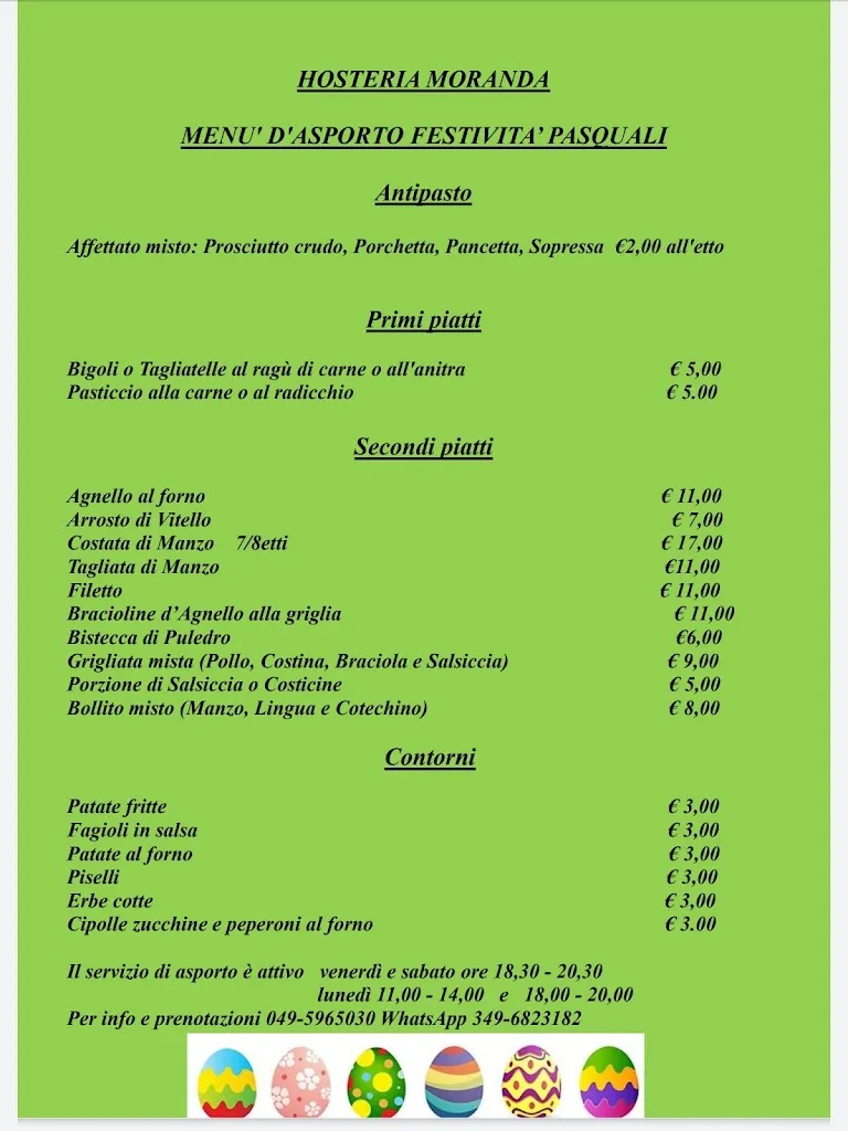 Menu_Agriturismo Moranda_San Martino di Lupari_immagine_1