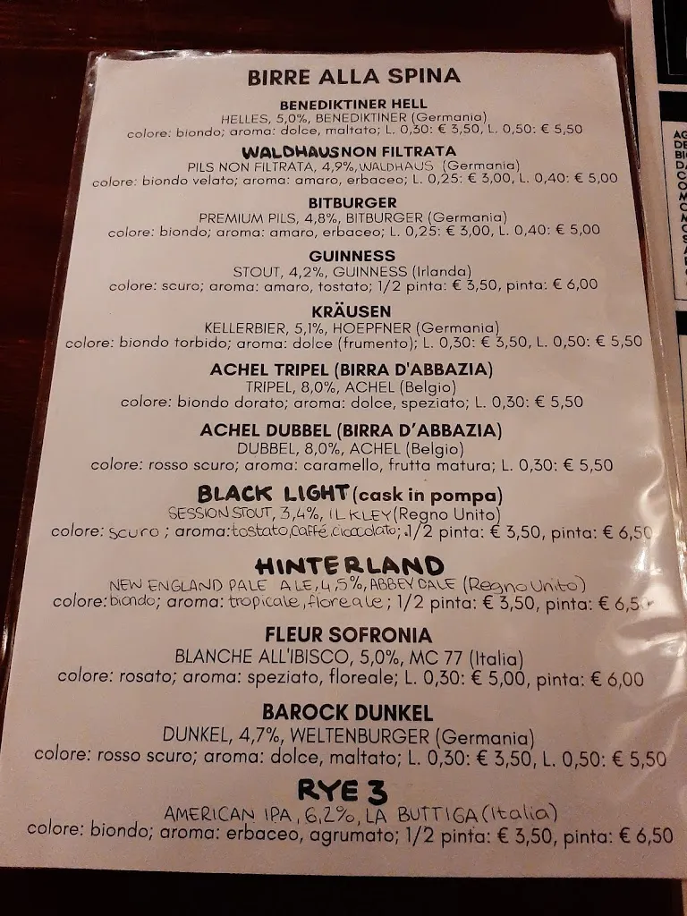 Menu_Black Lotus Pub_San Martino di Lupari_image_1