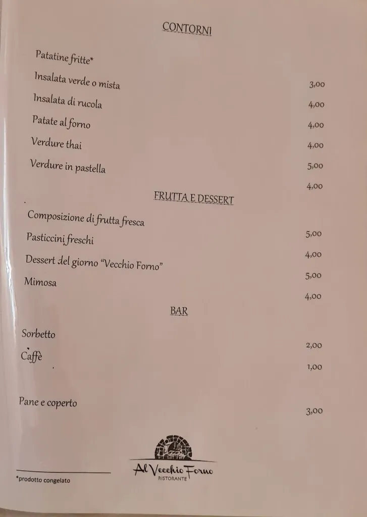 Menu_Al Vecchio Forno_Provincia di Barletta - Andria - Trani_image_1