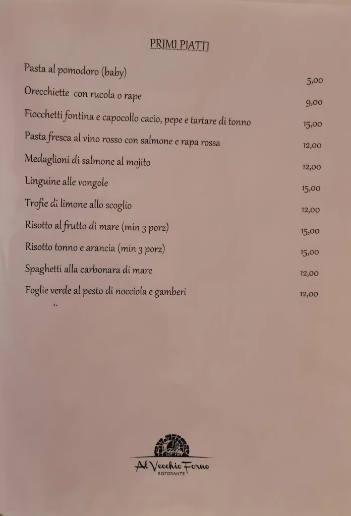 Menu_Al Vecchio Forno_Provincia di Barletta - Andria - Trani_image_2