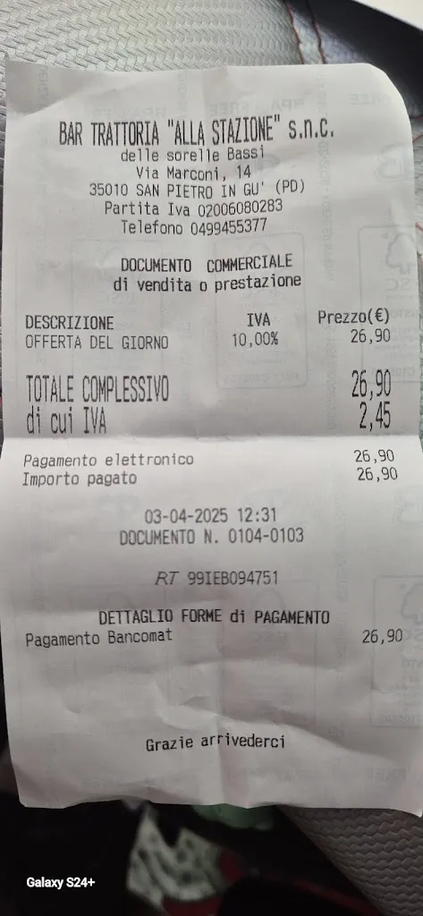 Fabio Dmn_Bar Trattoria Alla Stazione_San Pietro in Gu_review