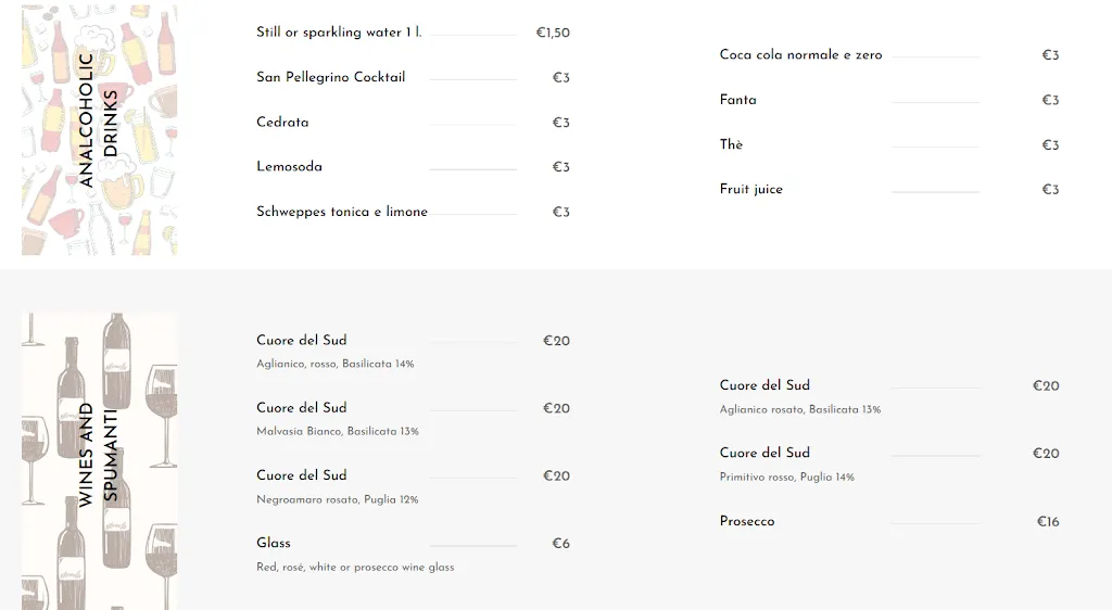 Menu_Giu A Sud -Green Bistrot- TRANI_Provincia di Barletta - Andria - Trani_image_2