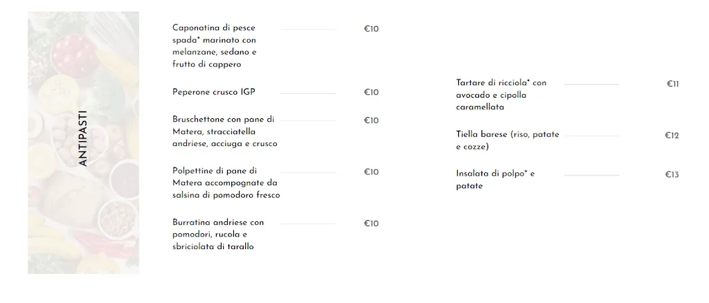 Menu_Giu A Sud -Green Bistrot- TRANI_Provincia di Barletta - Andria - Trani_image_3