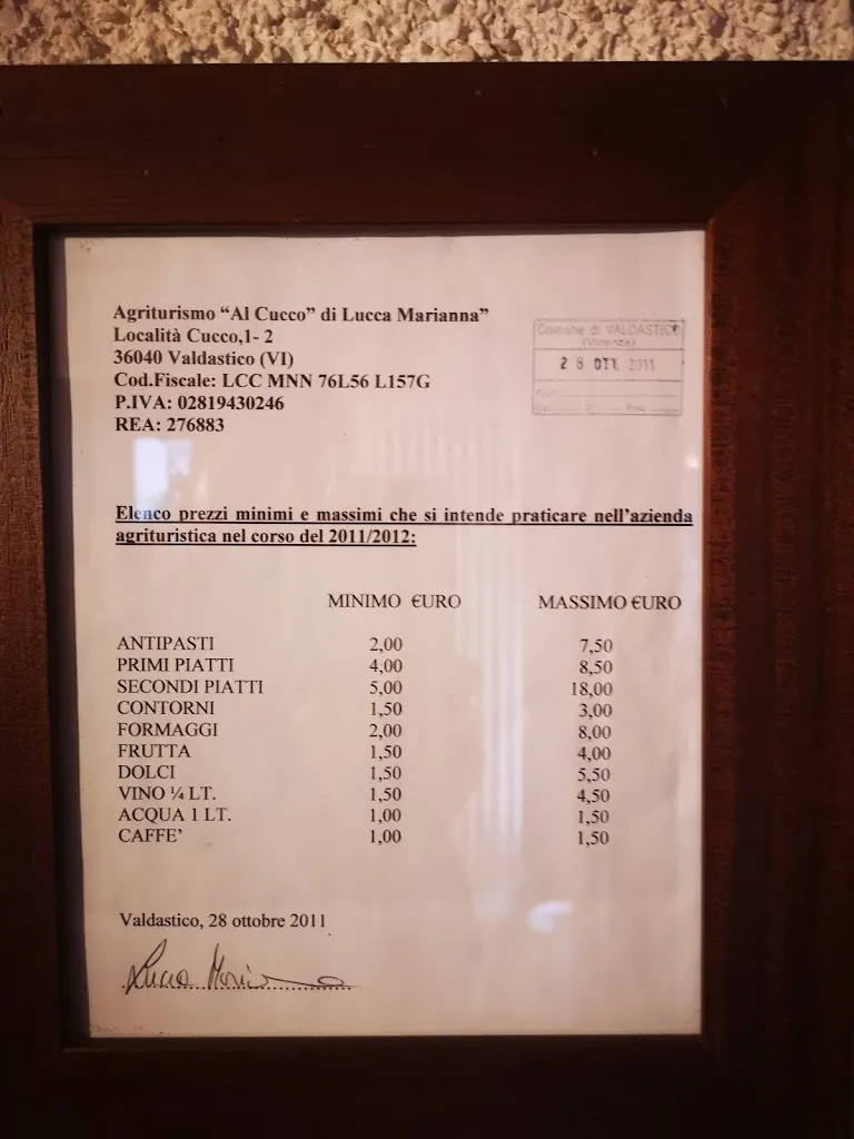 Menu_Agriturismo Al Cucco_San Pietro Valdastico_image_1