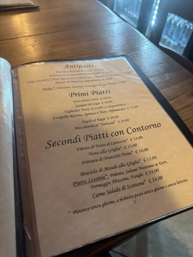 Menu_Lago Azzurro ristorante pizzeria parco giochi_San Pietro Mussolino_image_1