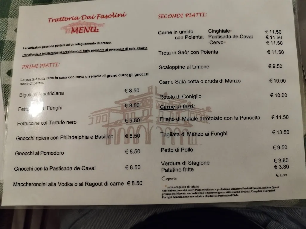 Menu_Trattoria Dai Fasolini_San Pietro in Cariano_image_1
