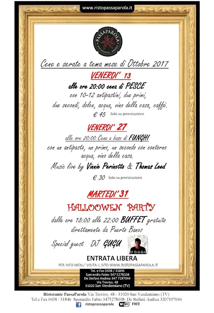 Menu_Ristorante PassaParola_San Vendemiano-Fossamerlo_image_2