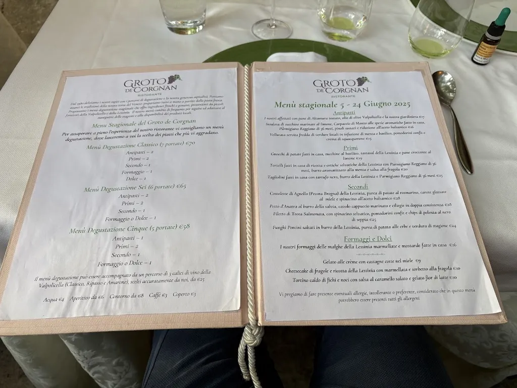 Menu_Ristorante Groto De Corgnan_Sant'Ambrogio di Valpollicella_image_1