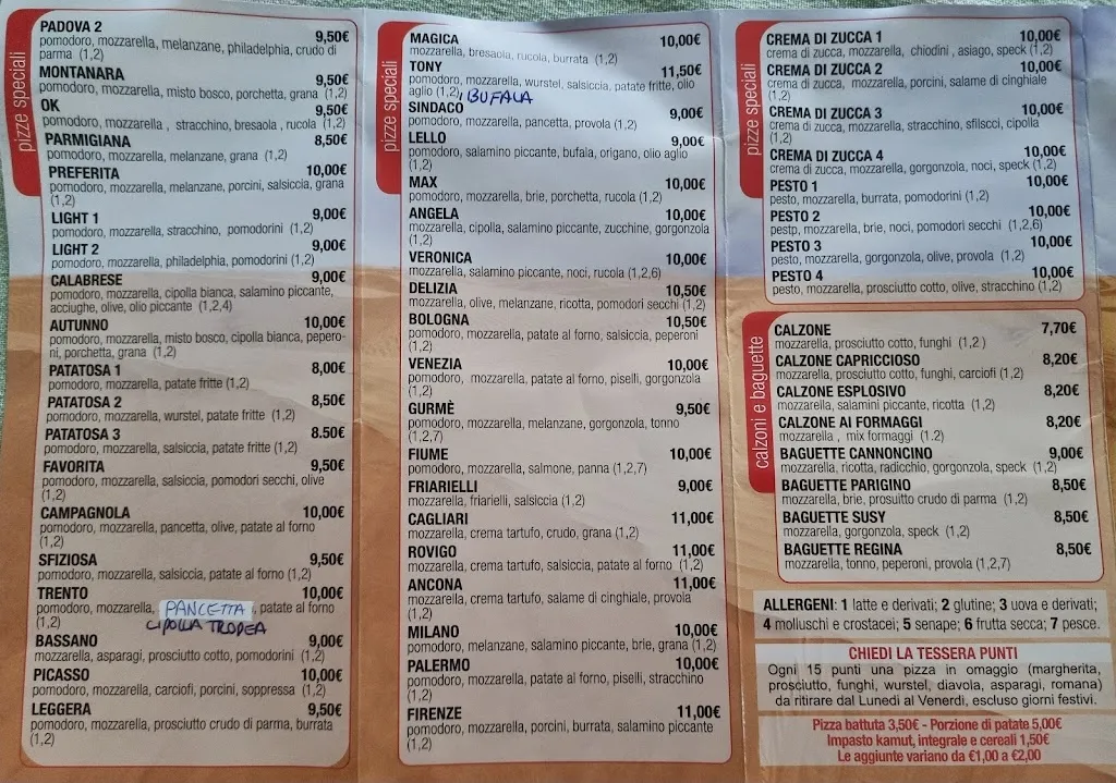 Menu_Le Dune_Santa Giustina in Colle_image_1