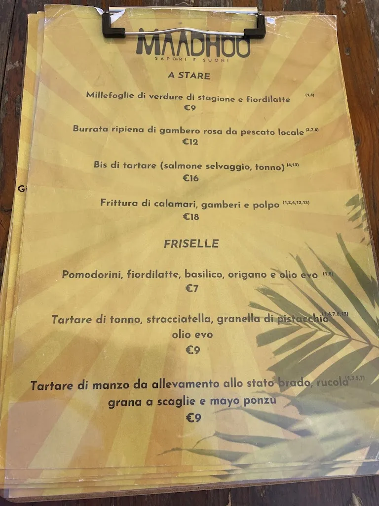 Menu_Maadhoo-sapori e suoni_Provincia di Barletta - Andria - Trani_image_2